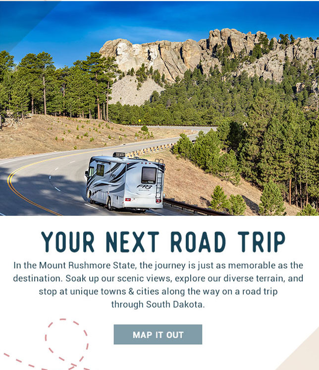 In the Mount Rushmore State, the journey is just as memorable as the destination. Soak up our scenic views, explore our diverse terrain, and stop at unique towns & cities along the way on a road trip through South Dakota. 